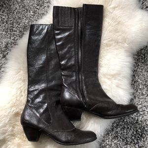 Size 9 b.o.c. never worn brown calf high boots